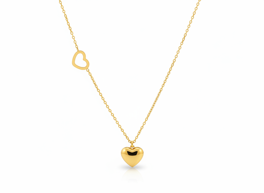 Collar de corazón de luna